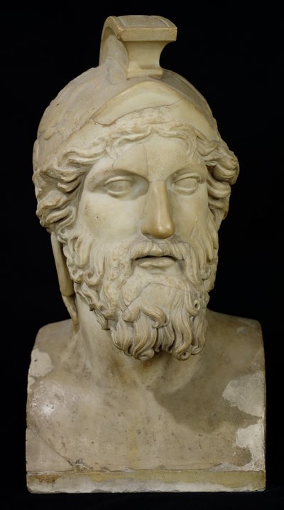 Büste des Miltiades (gest. 489 v. Chr.) 480-336 v. Chr. (Marmor) von Greek